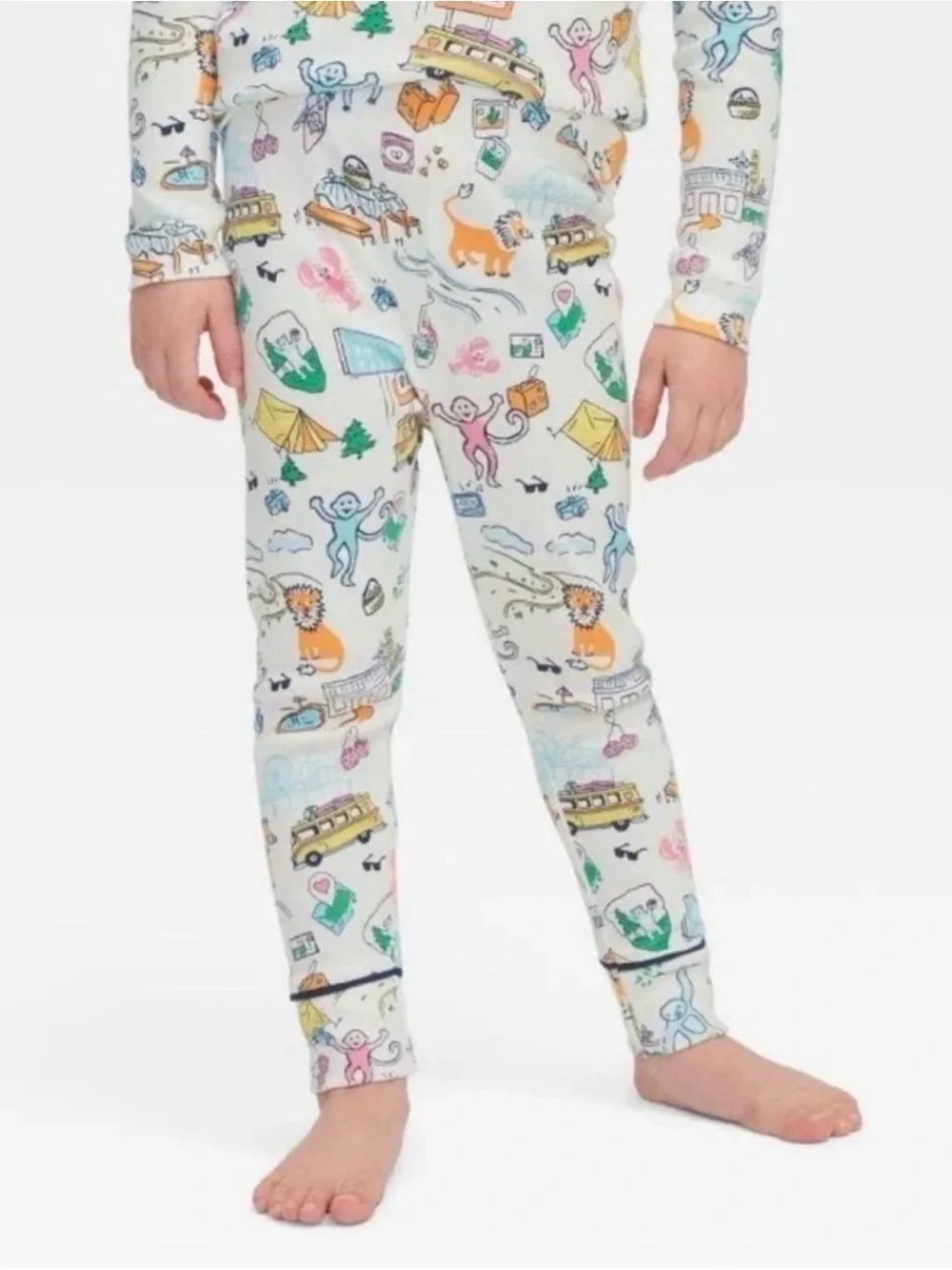 Roller Rabbit Toddler Pajamas - Road Trip - US 3T New